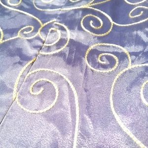 Handmade Corset Purple w/ sheer & swirls gorgeous